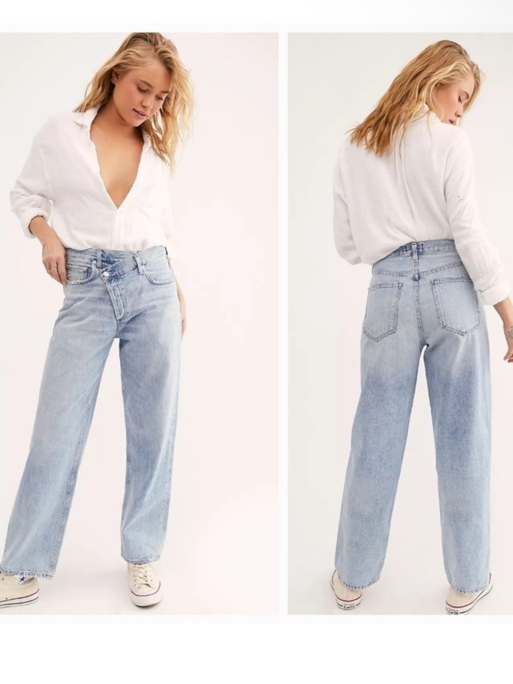 AGOLDE Criss Cross Jean in Suburbia High Rise Straight Leg Size 25